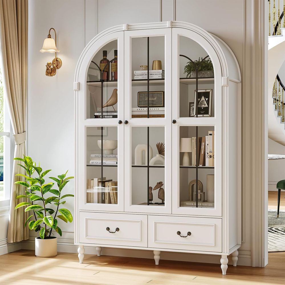 Armoire de cuisine arquée de 7 - Glass Cabinet Display avis et prix