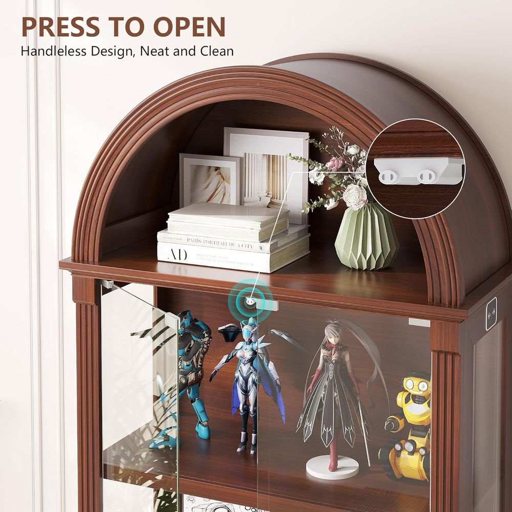 Vitrine avec porte en verre et - Glass Cabinet Display avis et prix