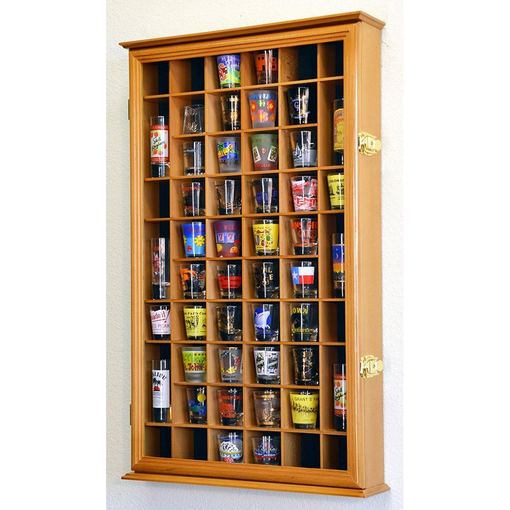 Présentoir mural pour 54 verre - Glass Cabinet Display avis et prix
