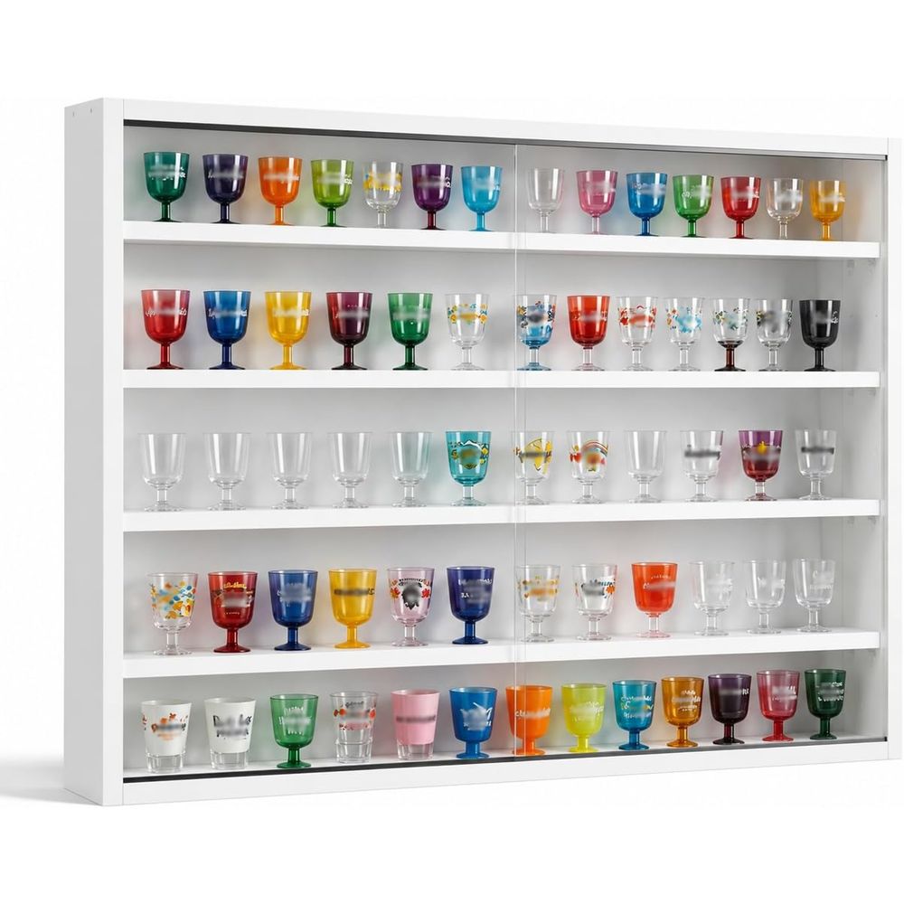 Présentoir mural à 5 niveaux p - Glass Cabinet Display avis et prix